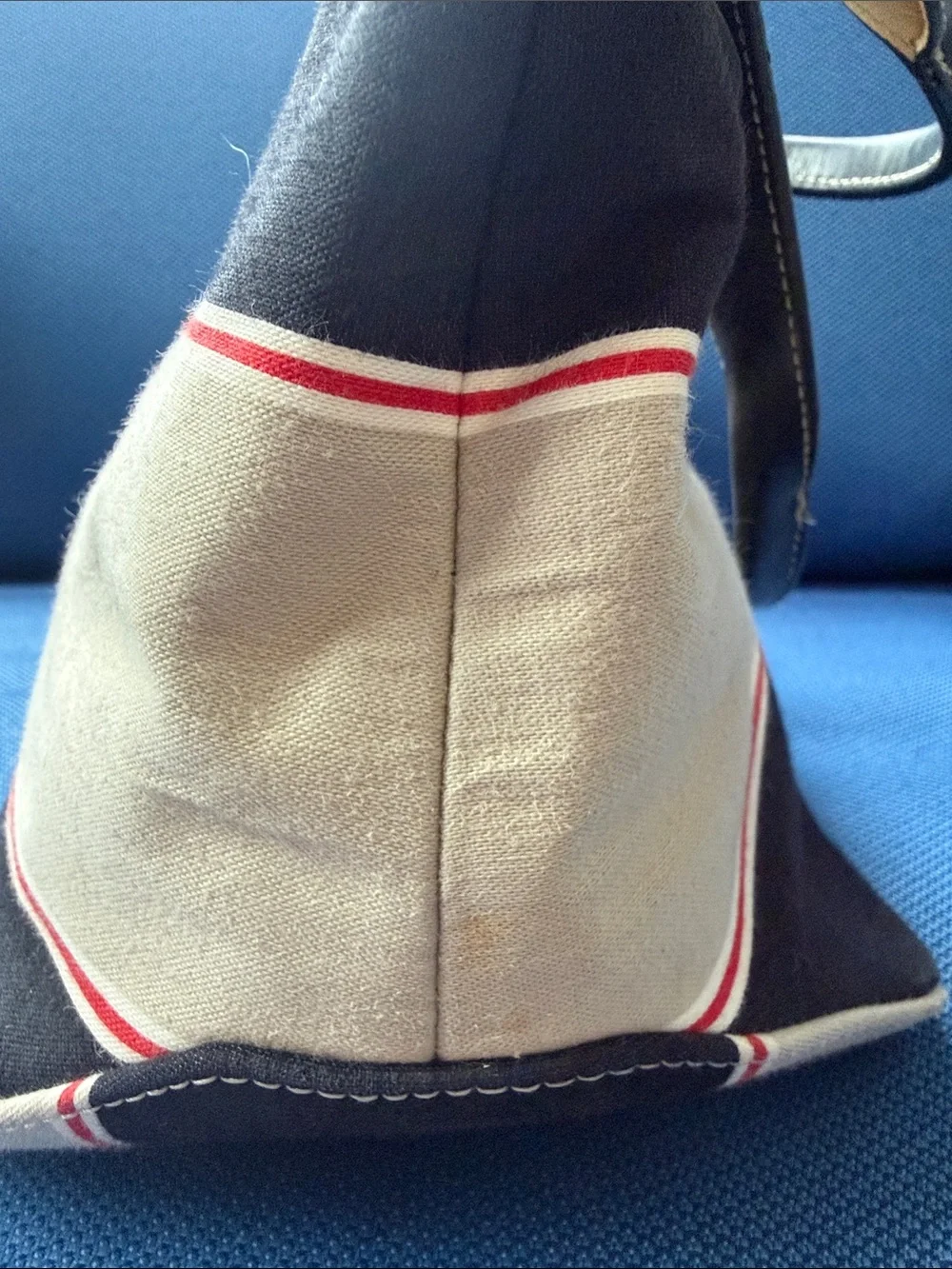 Kate Spade Black Cream & Red Striped Tote Bag | Classic Preppy handbag Purse